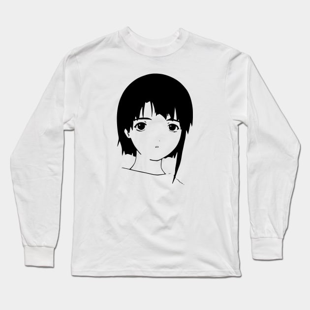 Minimalistic Lain Iwakura Long Sleeve T-Shirt by sm1841654